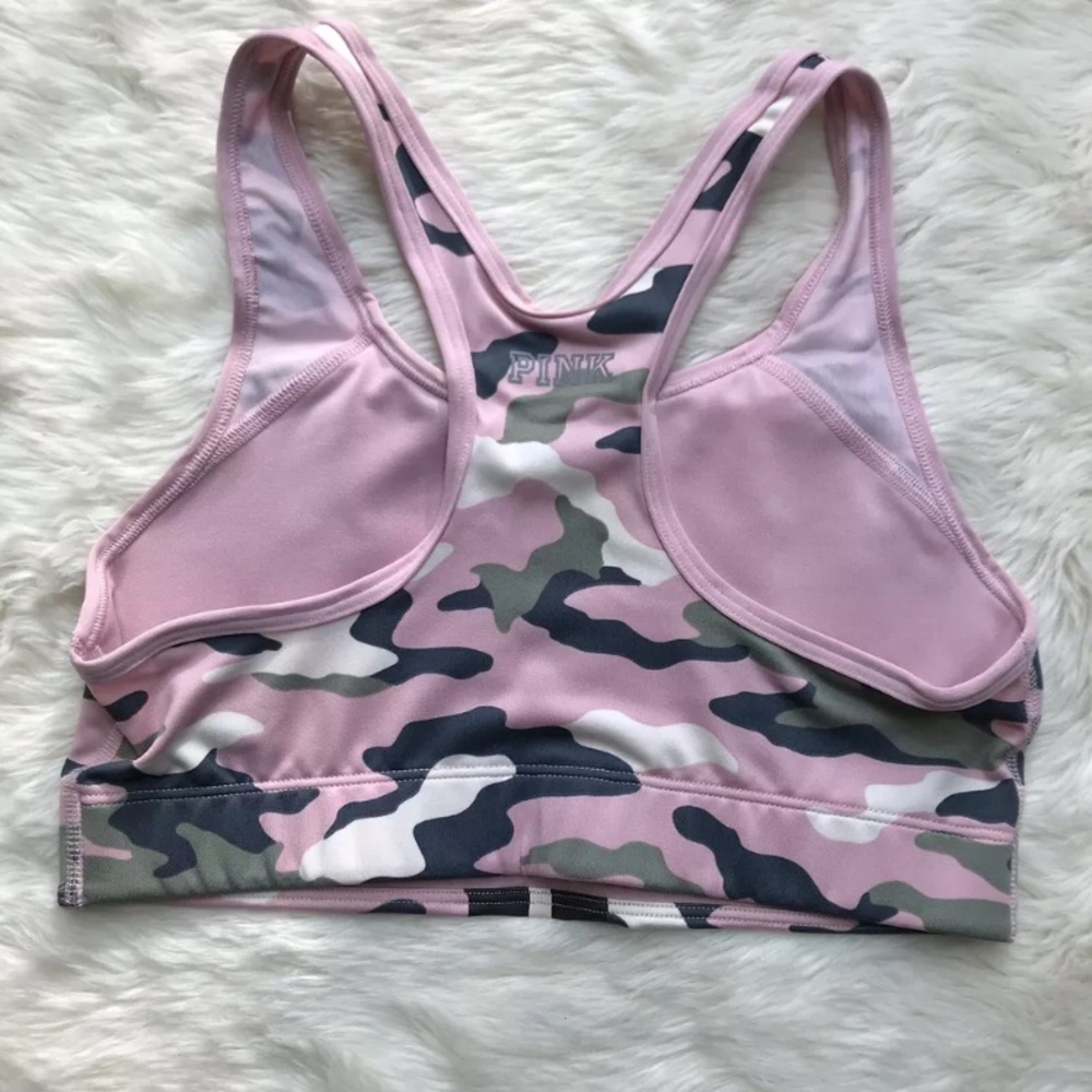 🌈 VS PINK Sports Bra Camo Ultimate NEW - Picture 3 of 4
